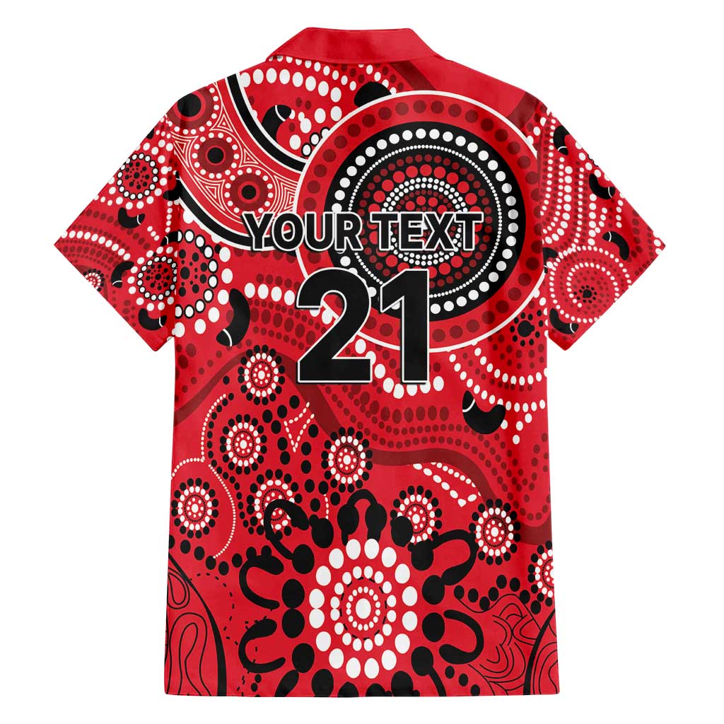 Renegades Cricket Custom Family Matching Long Sleeve Bodycon Dress and Hawaiian Shirt Australian Aboriginal