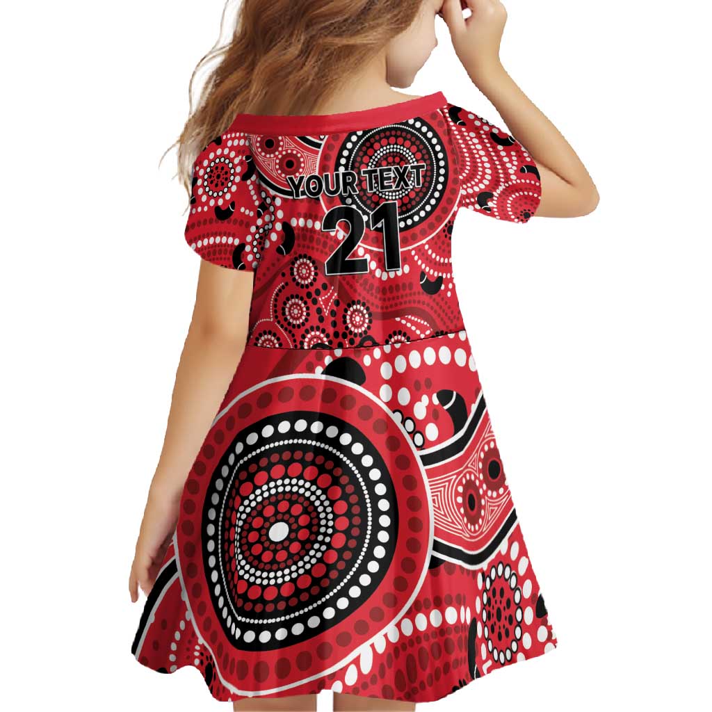 Renegades Cricket Custom Family Matching Mermaid Dress and Hawaiian Shirt Australian Aboriginal