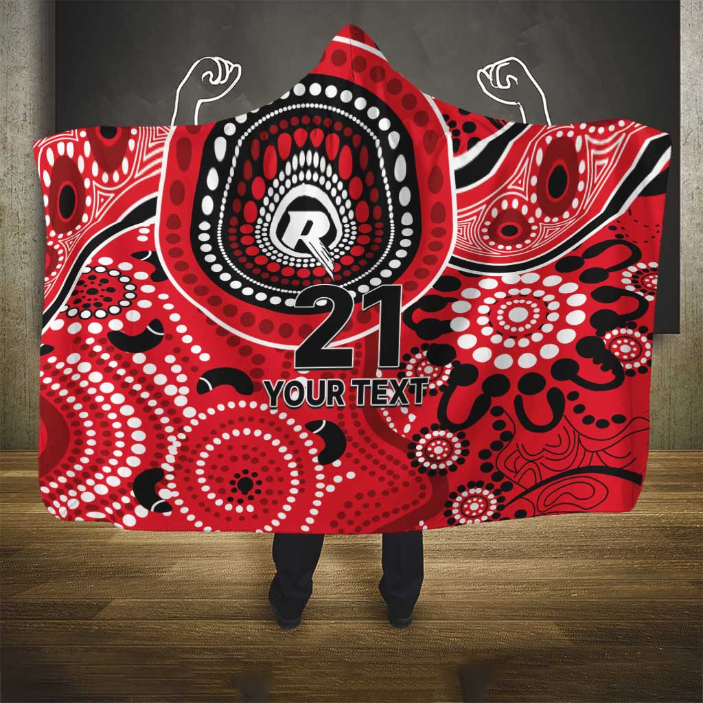 Renegades Cricket Custom Hooded Blanket Australian Aboriginal