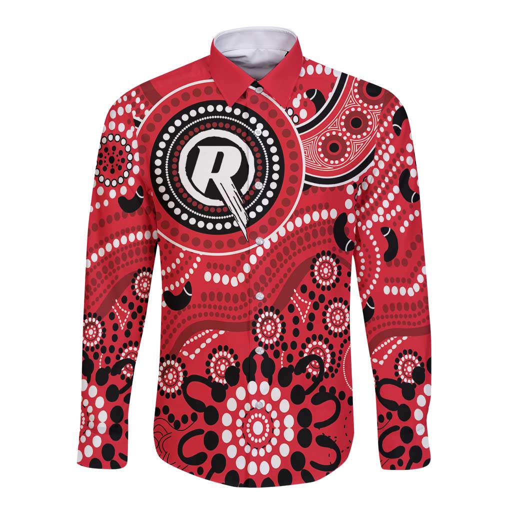 Renegades Cricket Custom Long Sleeve Button Shirt Australian Aboriginal