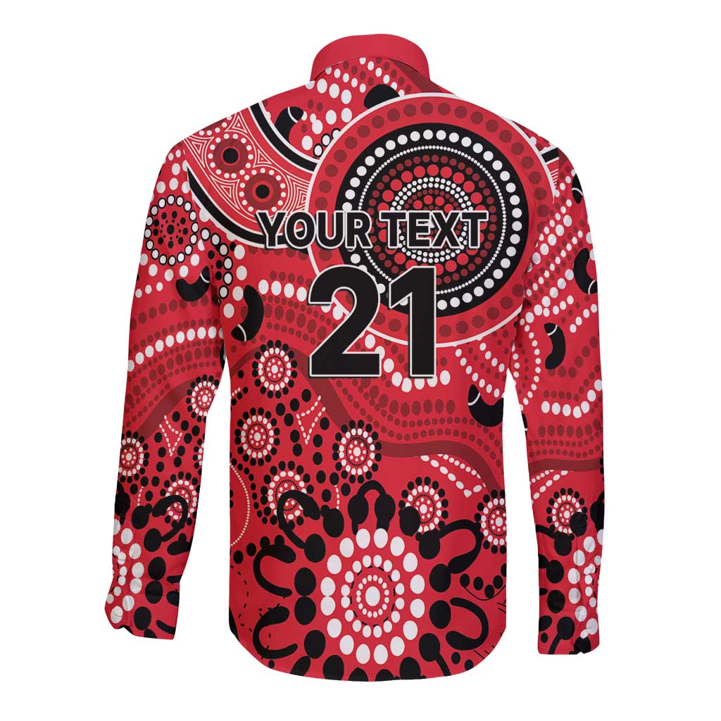 Renegades Cricket Custom Long Sleeve Button Shirt Australian Aboriginal