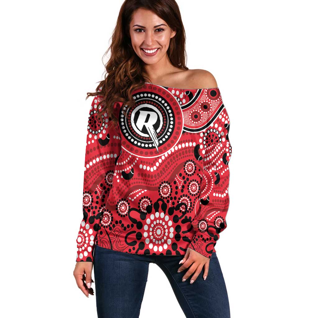 Renegades Cricket Custom Off Shoulder Sweater Australian Aboriginal