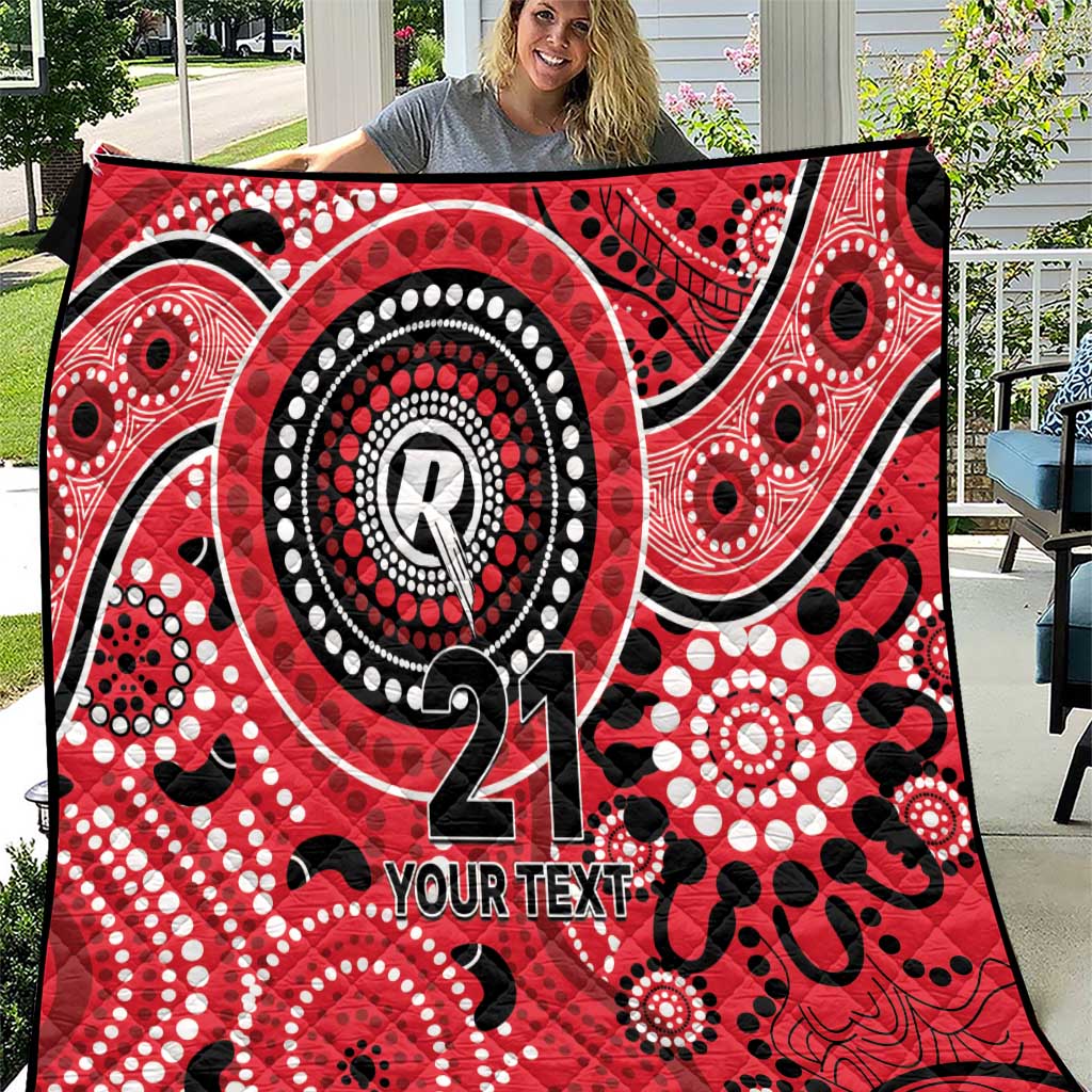 Renegades Cricket Custom Quilt Australian Aboriginal