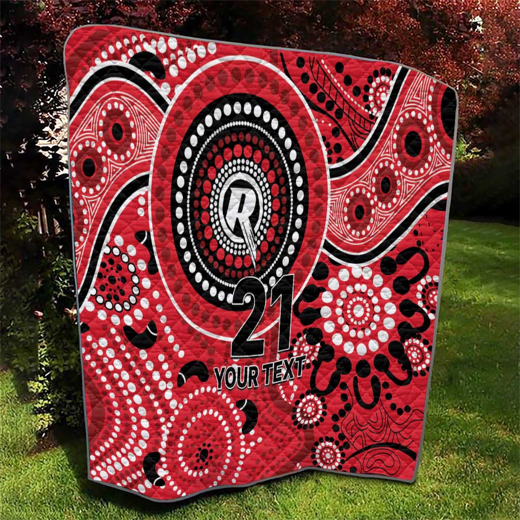 Renegades Cricket Custom Quilt Australian Aboriginal