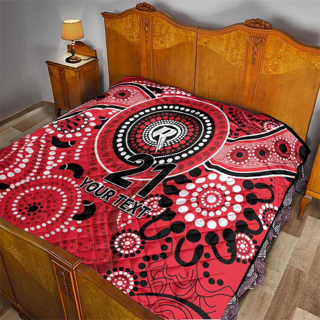 Renegades Cricket Custom Quilt Australian Aboriginal