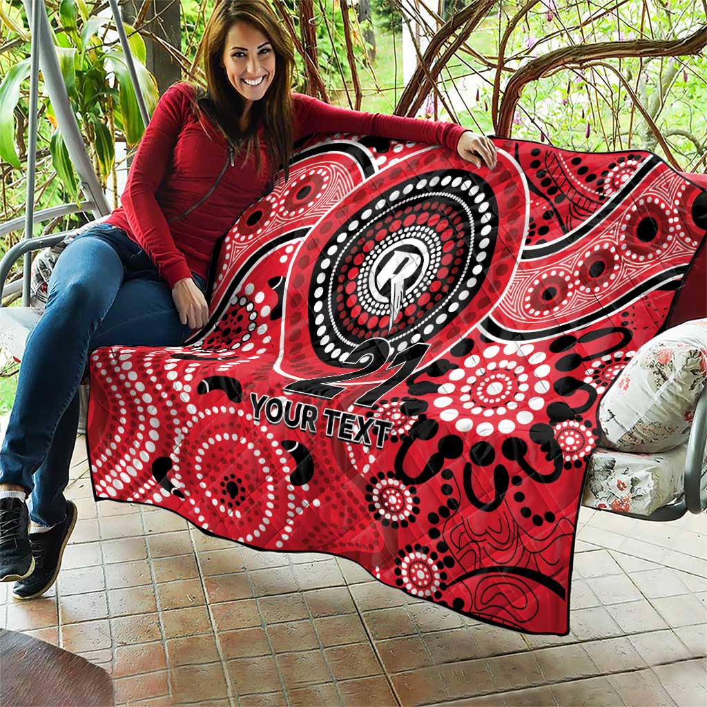 Renegades Cricket Custom Quilt Australian Aboriginal