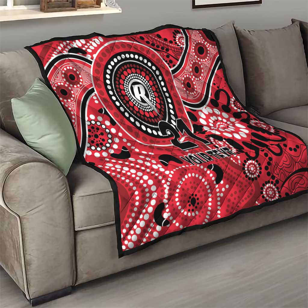 Renegades Cricket Custom Quilt Australian Aboriginal