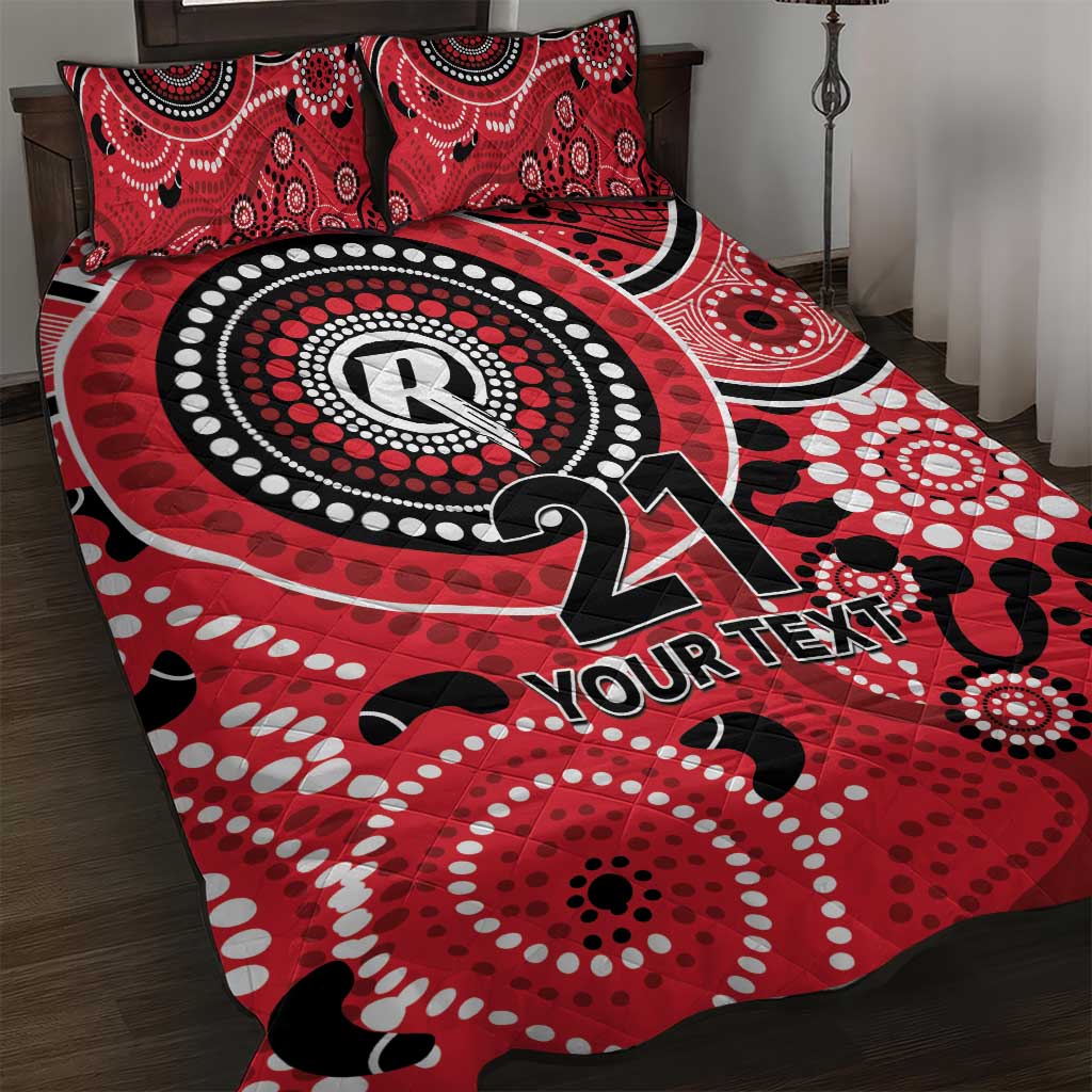 Renegades Cricket Custom Quilt Bed Set Australian Aboriginal