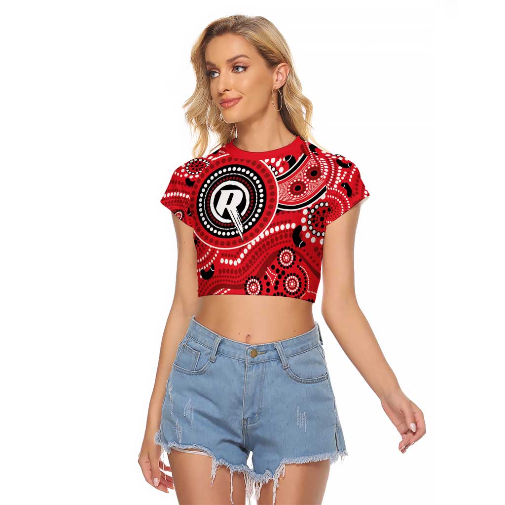 Renegades Cricket Custom Raglan Cropped T Shirt Australian Aboriginal