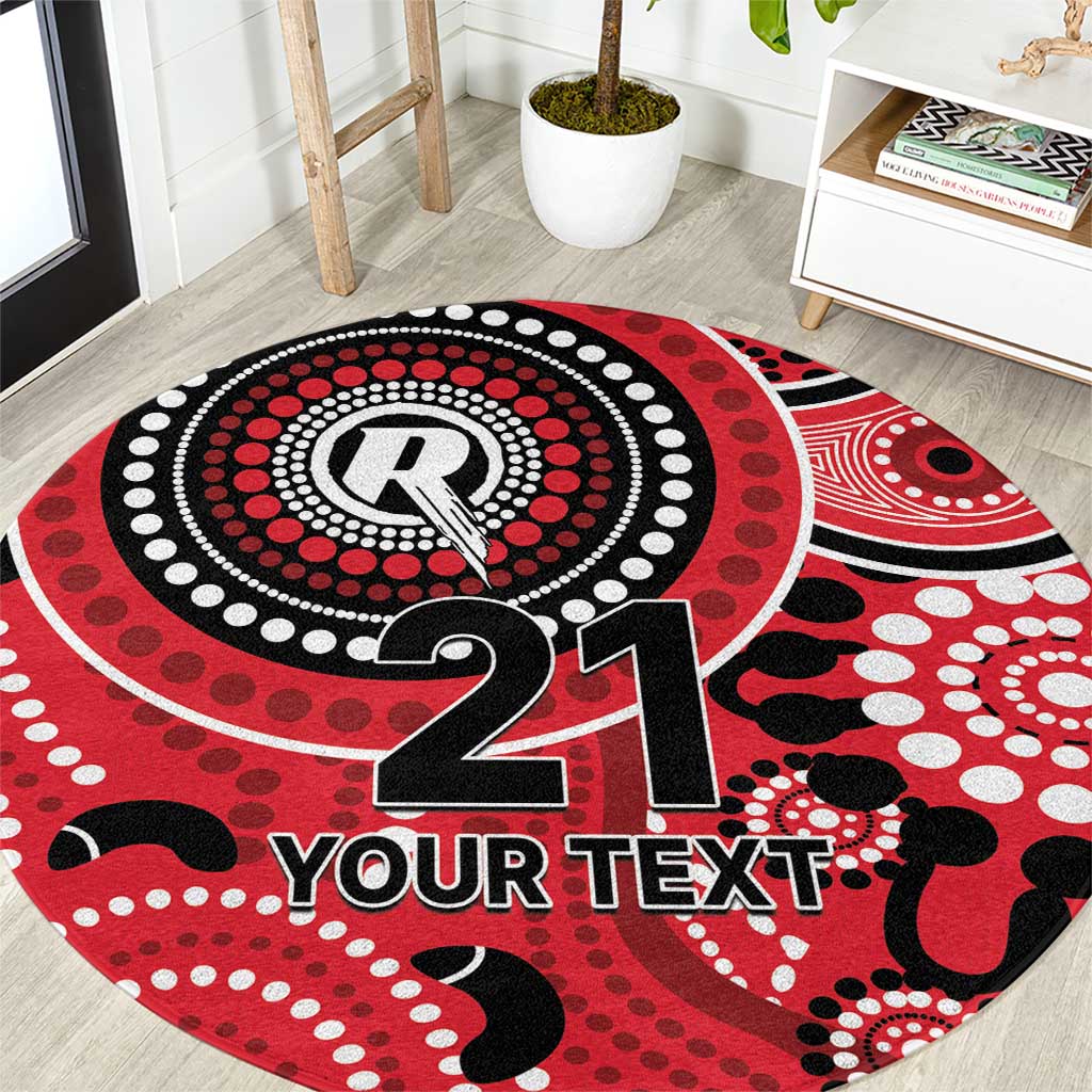 Renegades Cricket Custom Round Carpet Australian Aboriginal