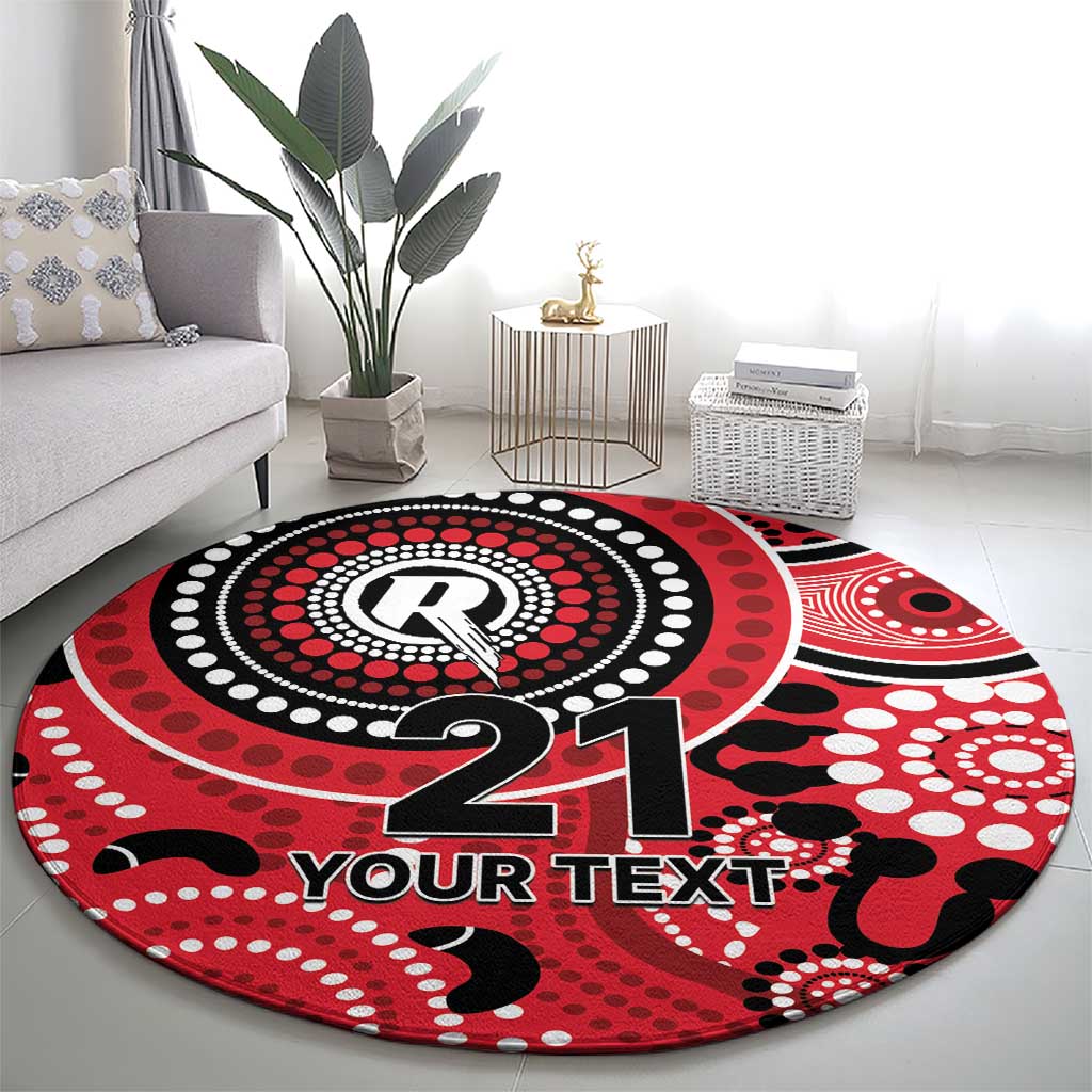 Renegades Cricket Custom Round Carpet Australian Aboriginal