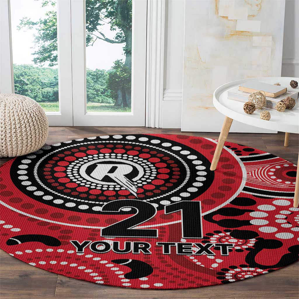 Renegades Cricket Custom Round Carpet Australian Aboriginal