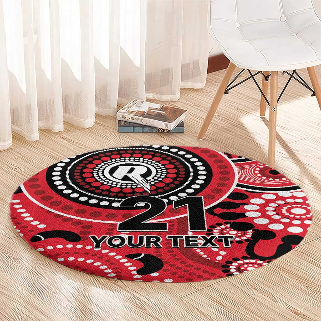 Renegades Cricket Custom Round Carpet Australian Aboriginal