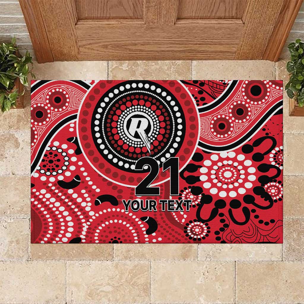 Renegades Cricket Custom Rubber Doormat Australian Aboriginal