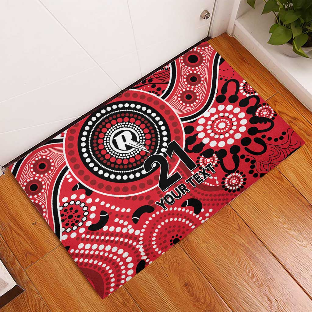 Renegades Cricket Custom Rubber Doormat Australian Aboriginal