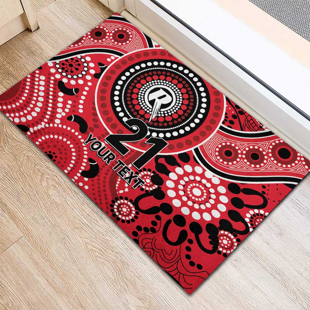 Renegades Cricket Custom Rubber Doormat Australian Aboriginal