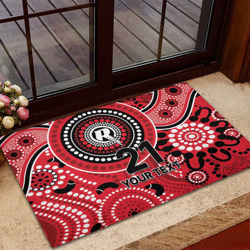 Renegades Cricket Custom Rubber Doormat Australian Aboriginal