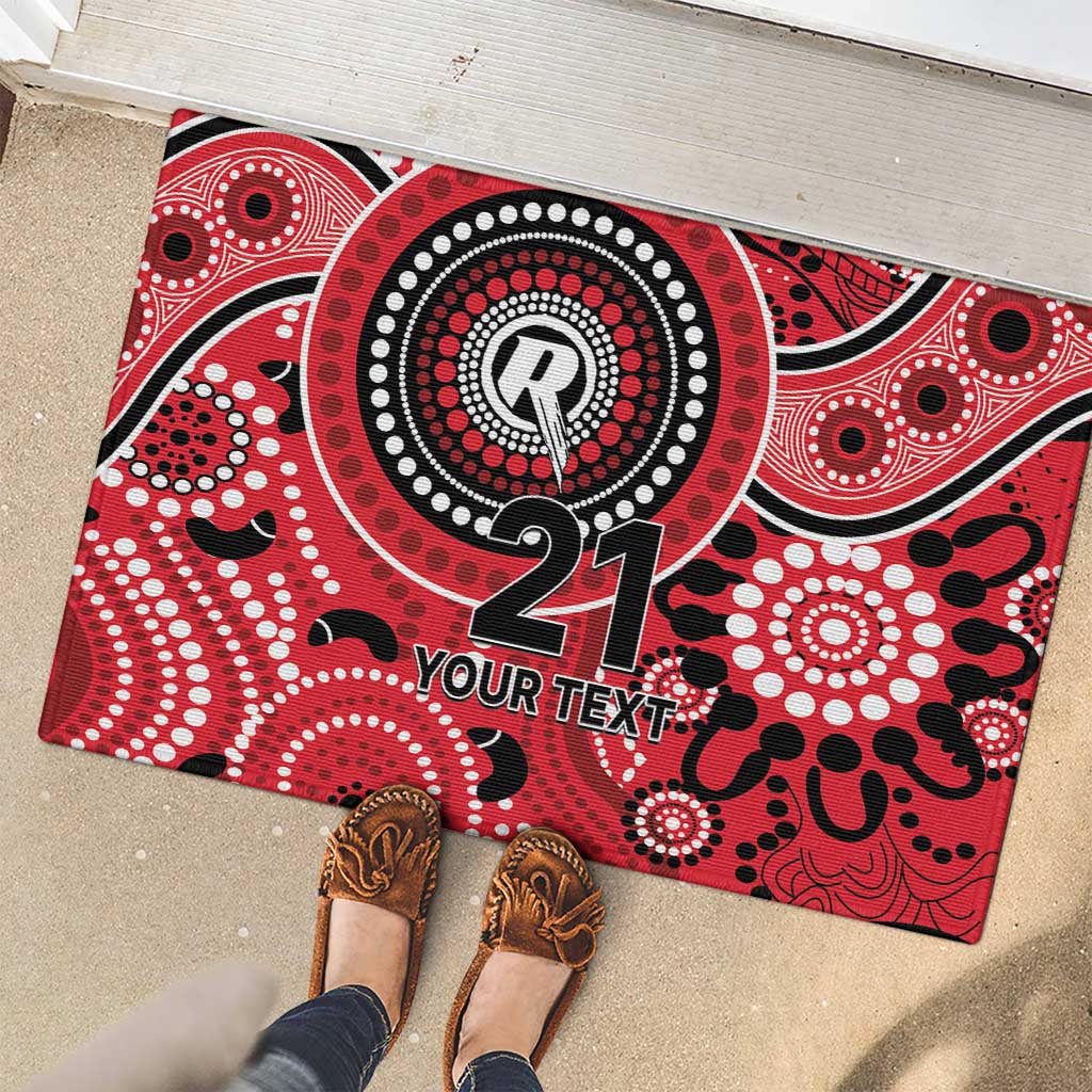 Renegades Cricket Custom Rubber Doormat Australian Aboriginal