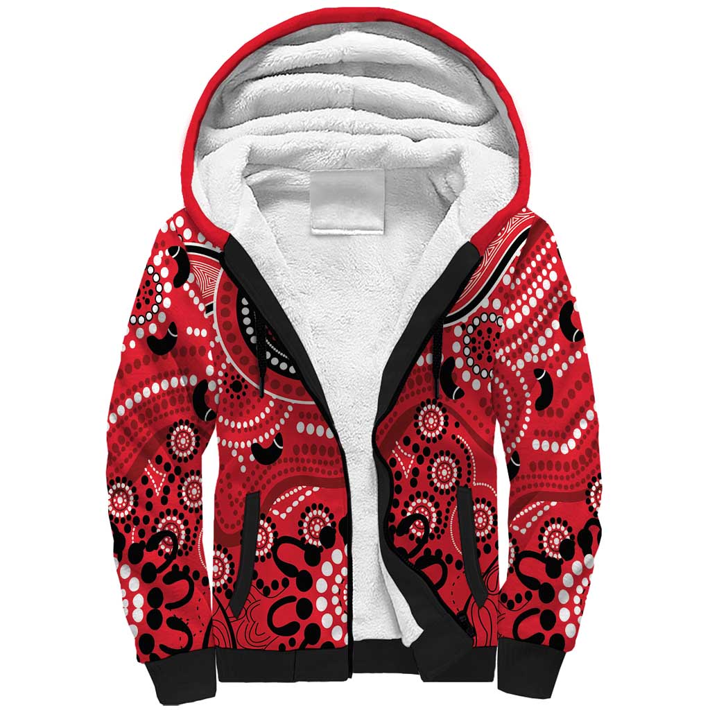 Renegades Cricket Custom Sherpa Hoodie Australian Aboriginal