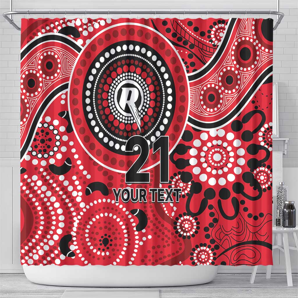 Renegades Cricket Custom Shower Curtain Australian Aboriginal