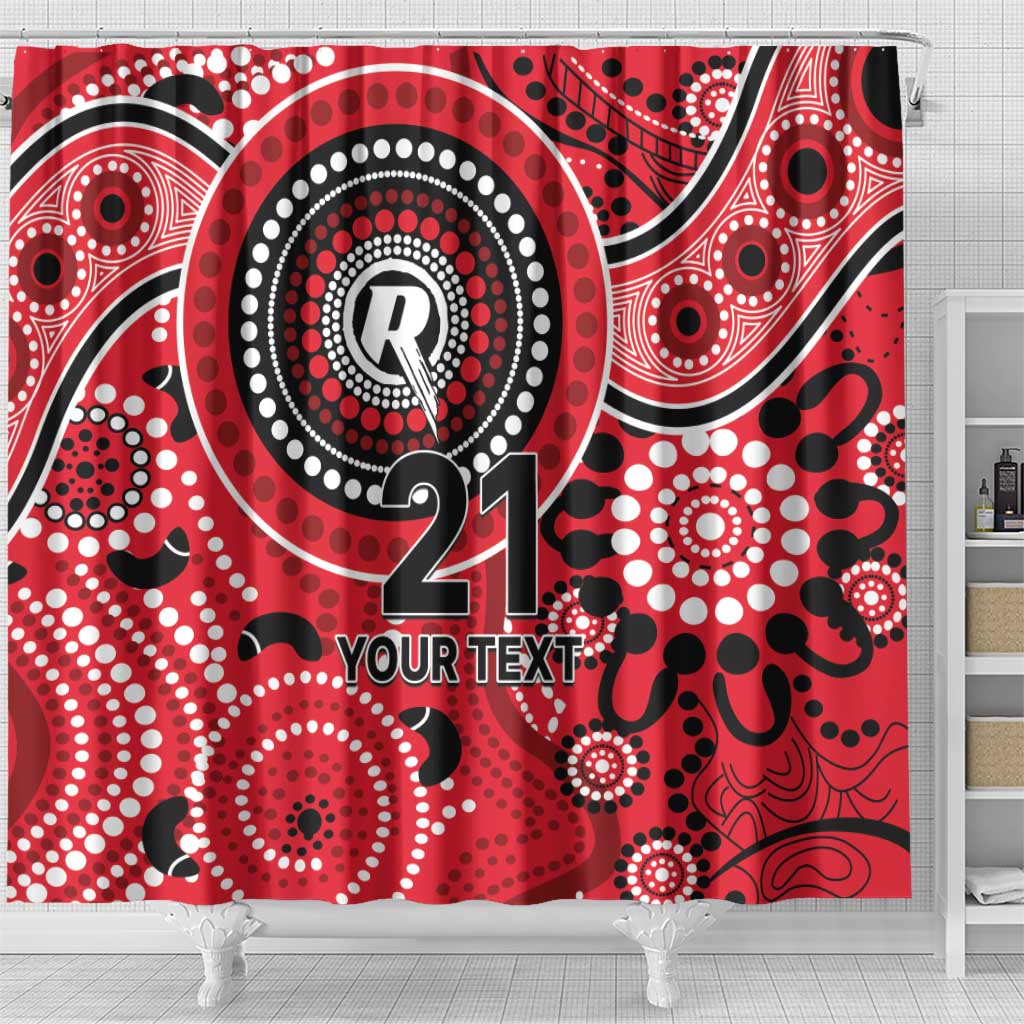 Renegades Cricket Custom Shower Curtain Australian Aboriginal