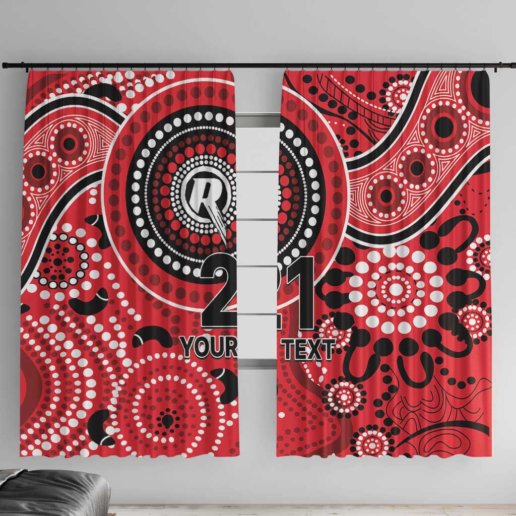 Renegades Cricket Custom Window Curtain Australian Aboriginal