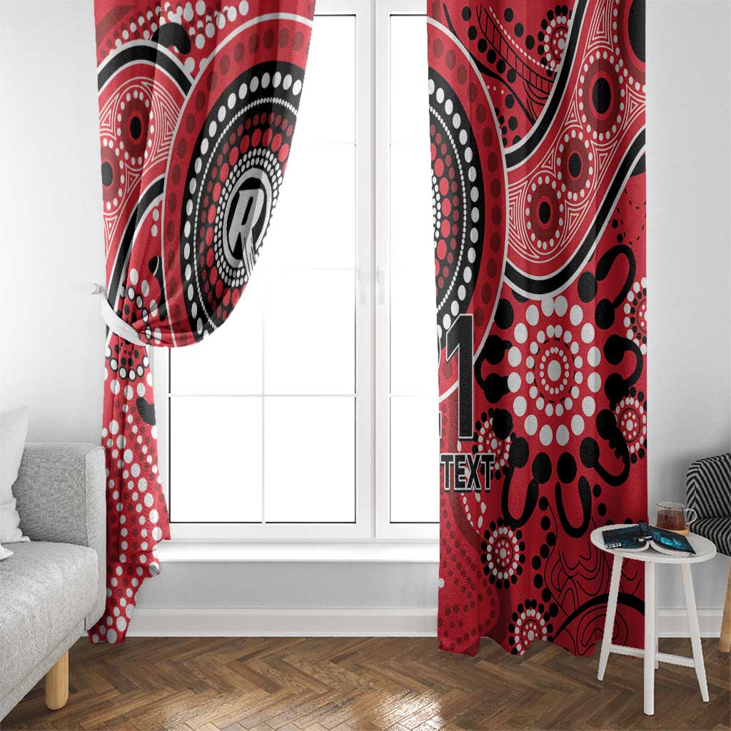 Renegades Cricket Custom Window Curtain Australian Aboriginal