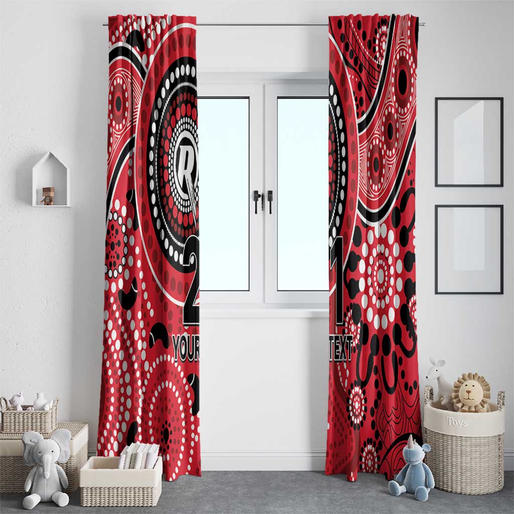 Renegades Cricket Custom Window Curtain Australian Aboriginal