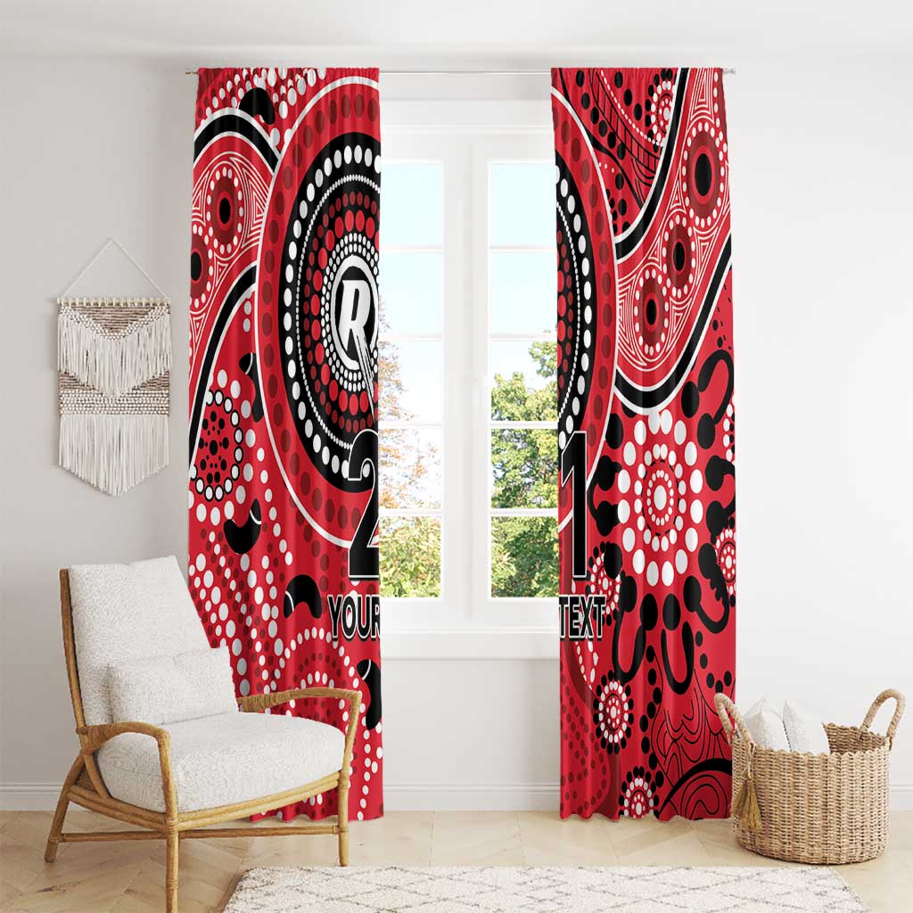 Renegades Cricket Custom Window Curtain Australian Aboriginal