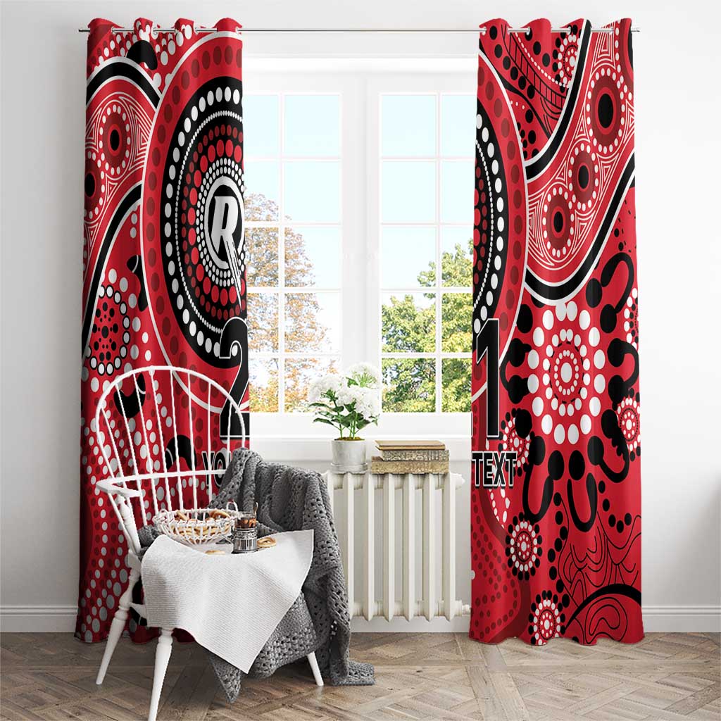 Renegades Cricket Custom Window Curtain Australian Aboriginal