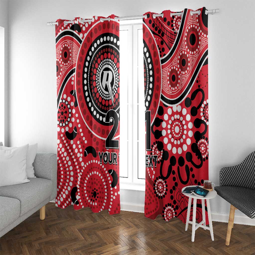 Renegades Cricket Custom Window Curtain Australian Aboriginal