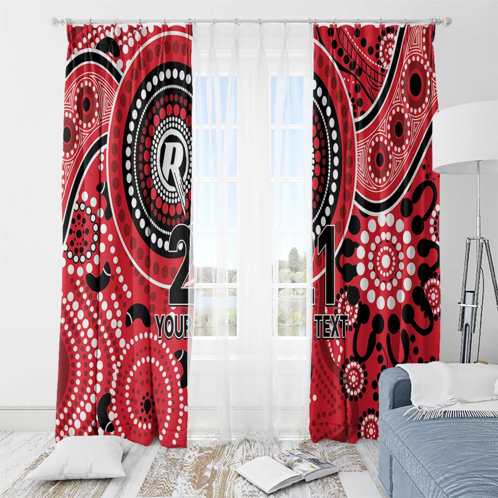 Renegades Cricket Custom Window Curtain Australian Aboriginal