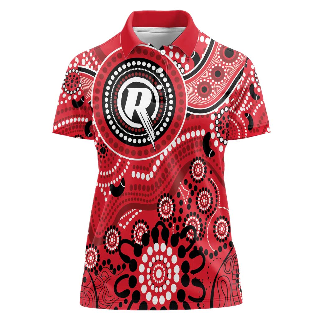 Renegades Cricket Custom Women Polo Shirt Australian Aboriginal