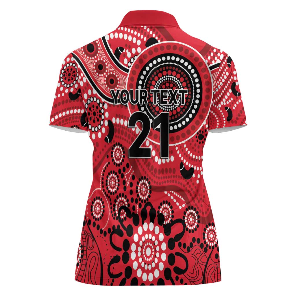 Renegades Cricket Custom Women Polo Shirt Australian Aboriginal