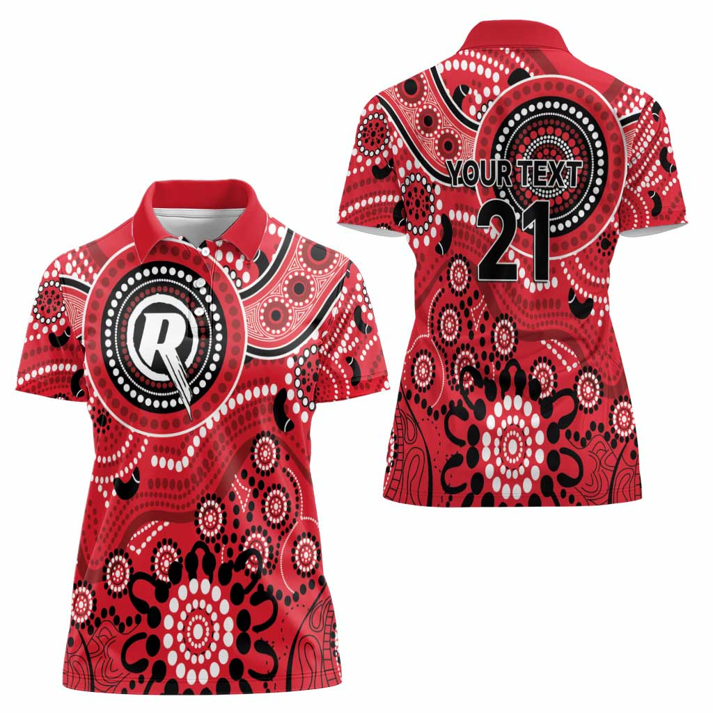 Renegades Cricket Custom Women Polo Shirt Australian Aboriginal