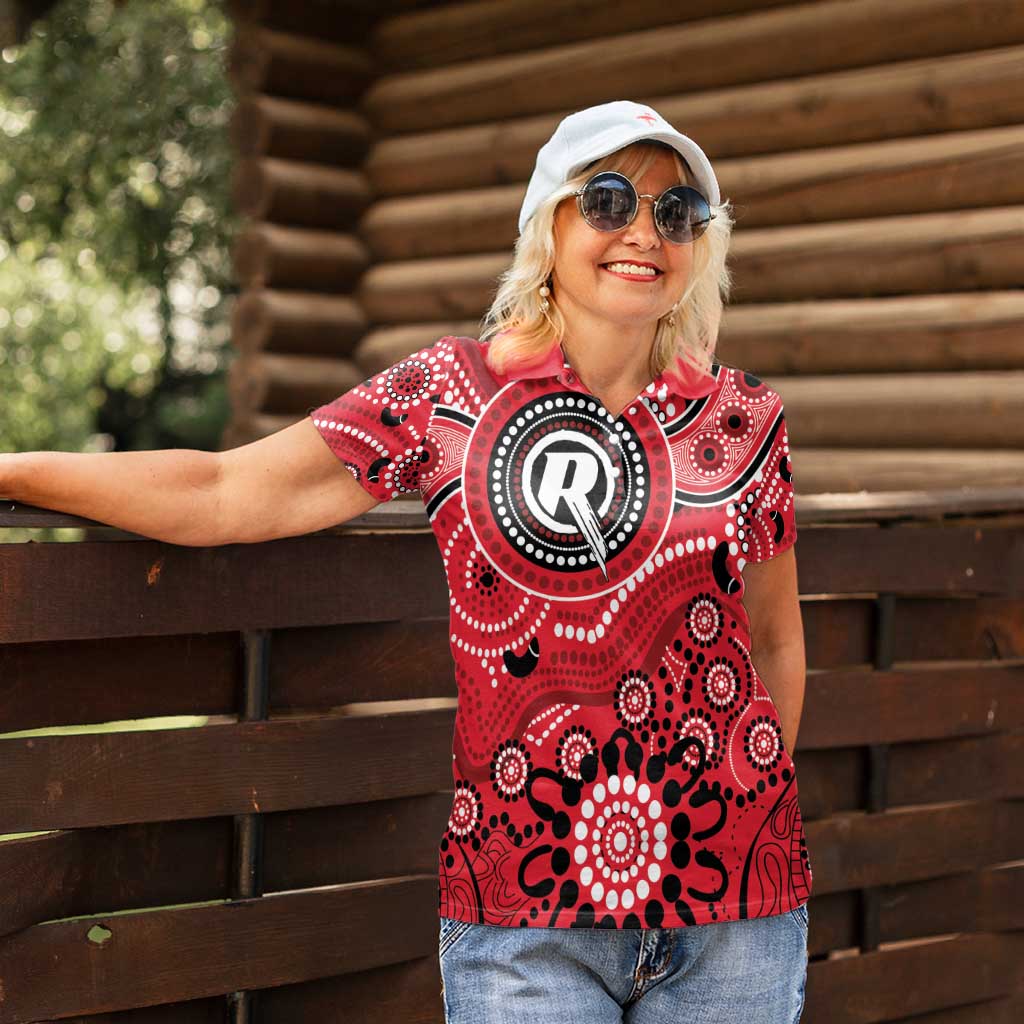 Renegades Cricket Custom Women Polo Shirt Australian Aboriginal