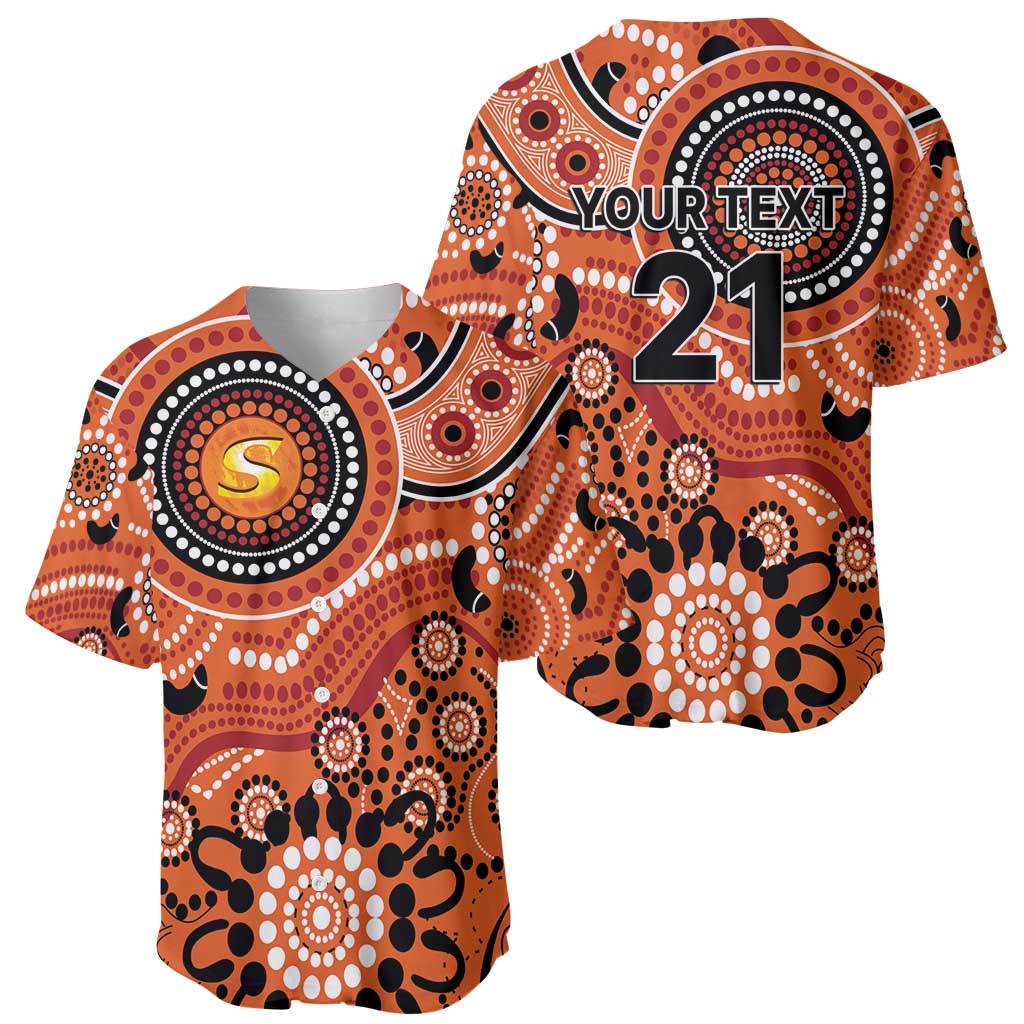 Scorchers Cricket Custom Baseball Jersey Australian Aboriginal