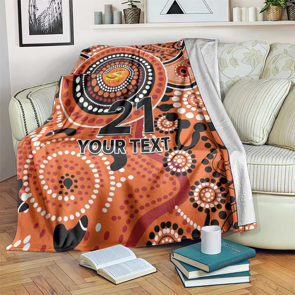 Scorchers Cricket Custom Blanket Australian Aboriginal