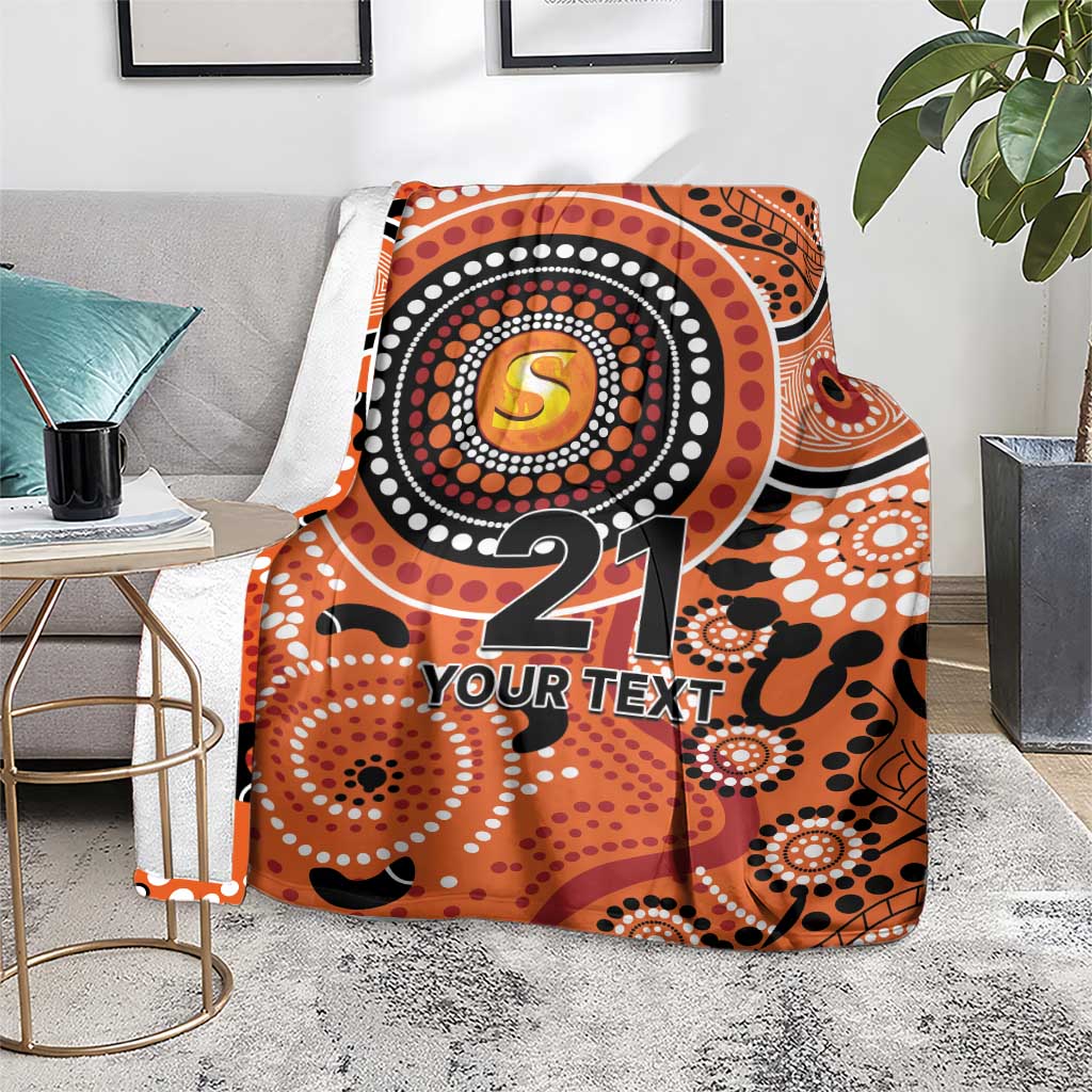 Scorchers Cricket Custom Blanket Australian Aboriginal