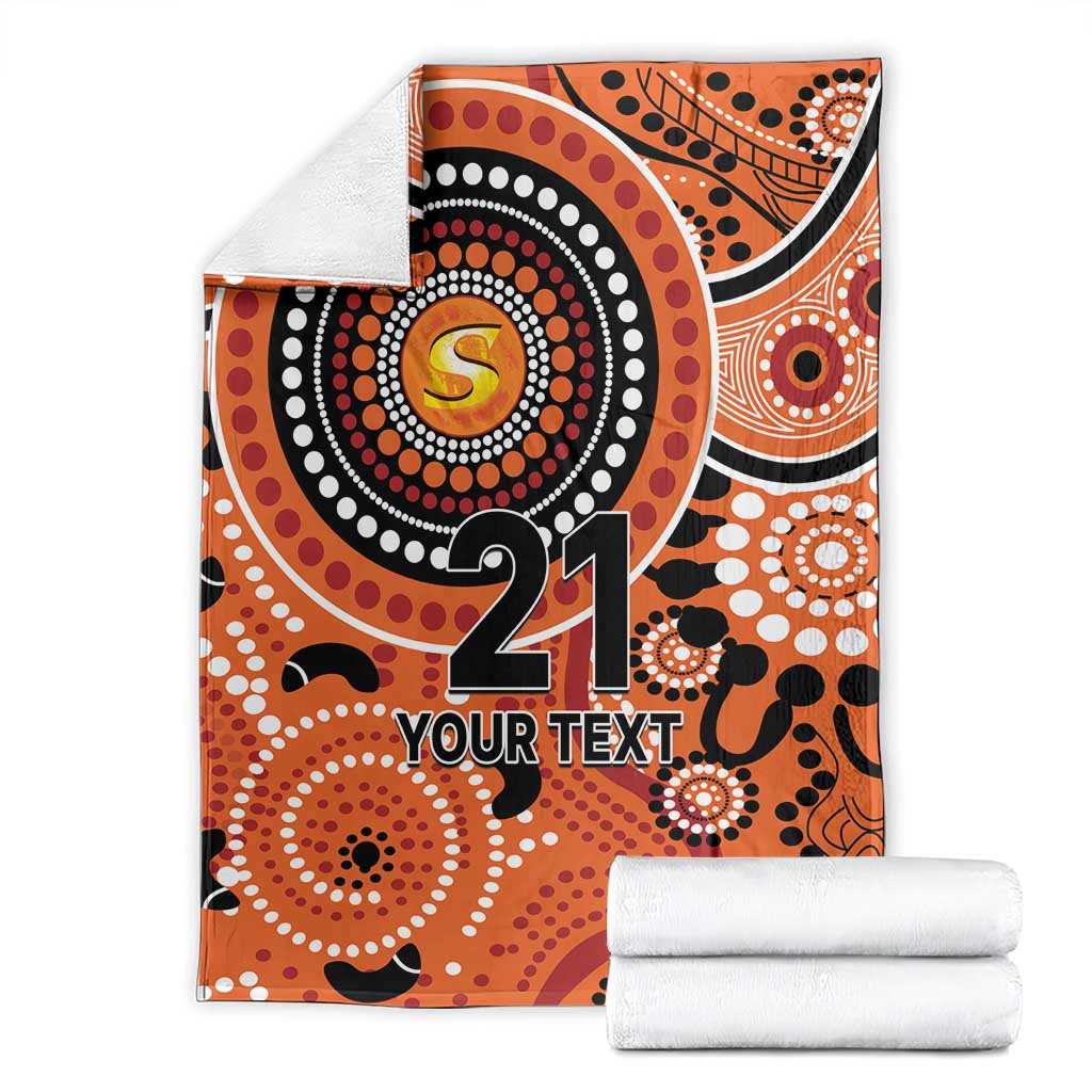 Scorchers Cricket Custom Blanket Australian Aboriginal