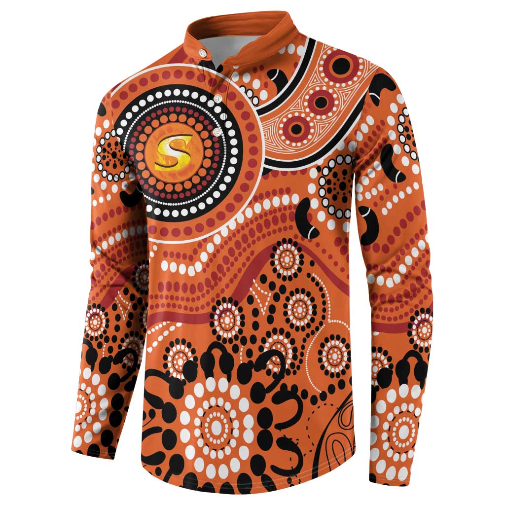 Scorchers Cricket Custom Button Sweatshirt Australian Aboriginal