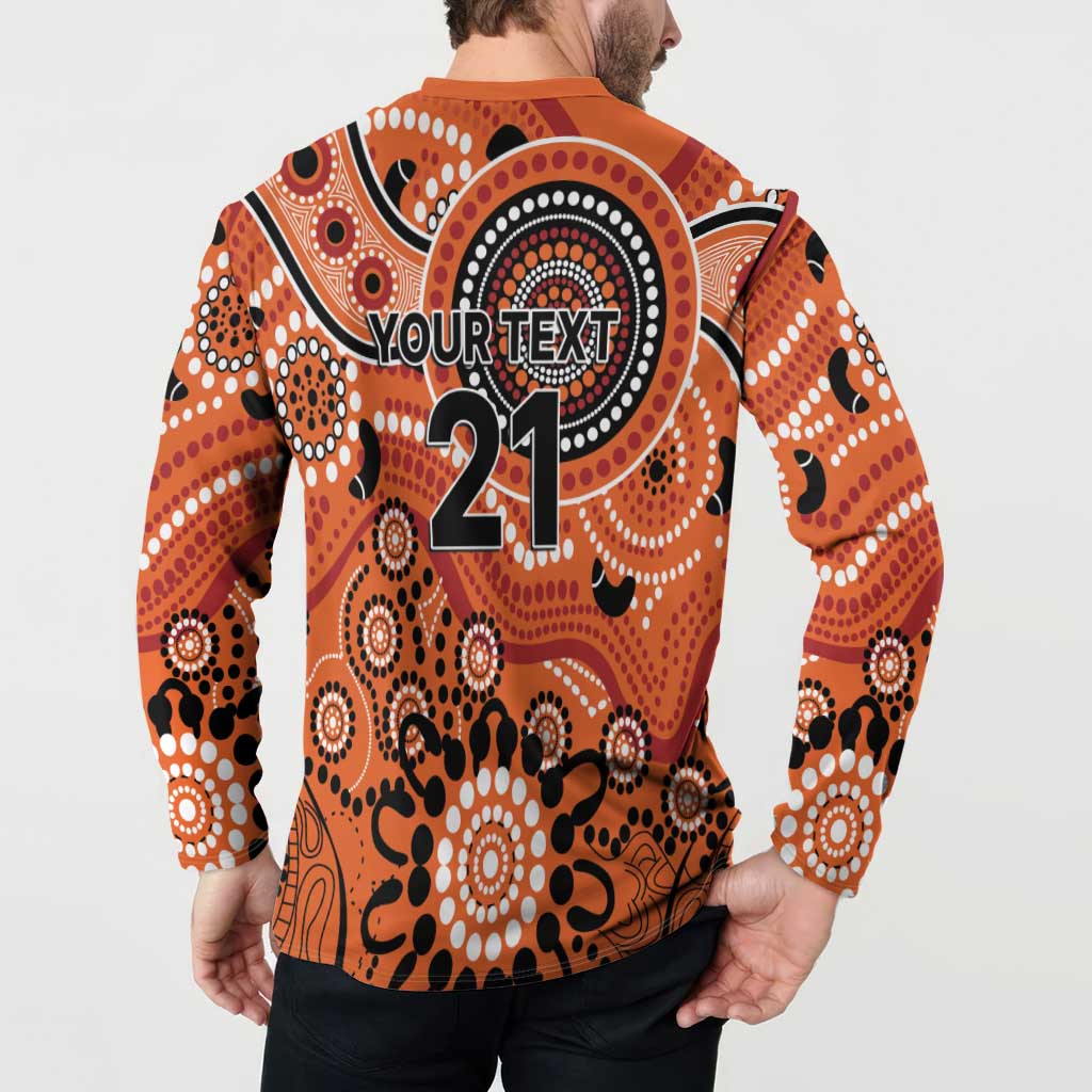 Scorchers Cricket Custom Button Sweatshirt Australian Aboriginal