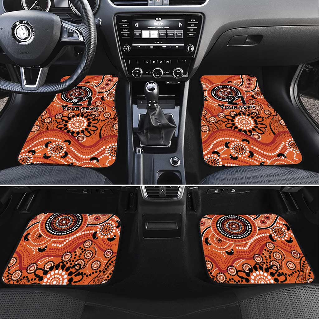 Scorchers Cricket Custom Car Mats Australian Aboriginal