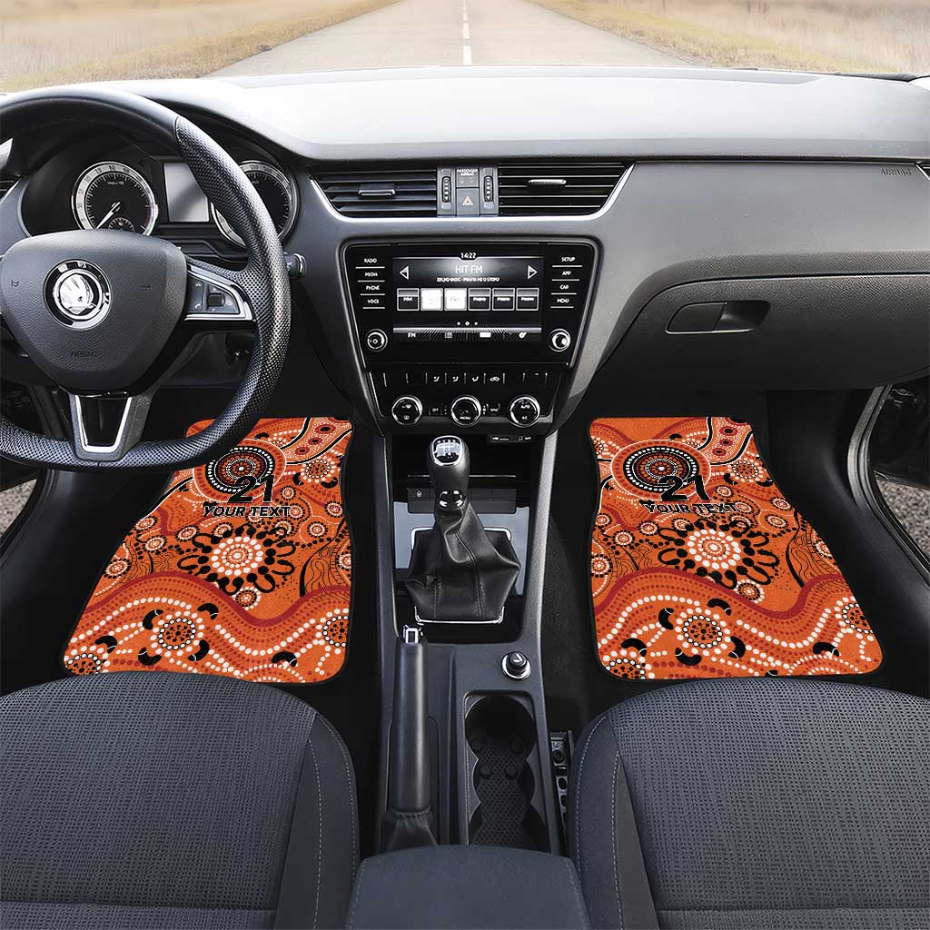 Scorchers Cricket Custom Car Mats Australian Aboriginal