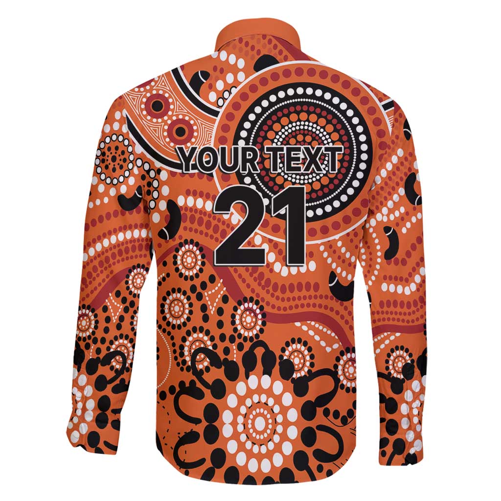 Scorchers Cricket Custom Family Matching Long Sleeve Bodycon Dress and Hawaiian Shirt Australian Aboriginal