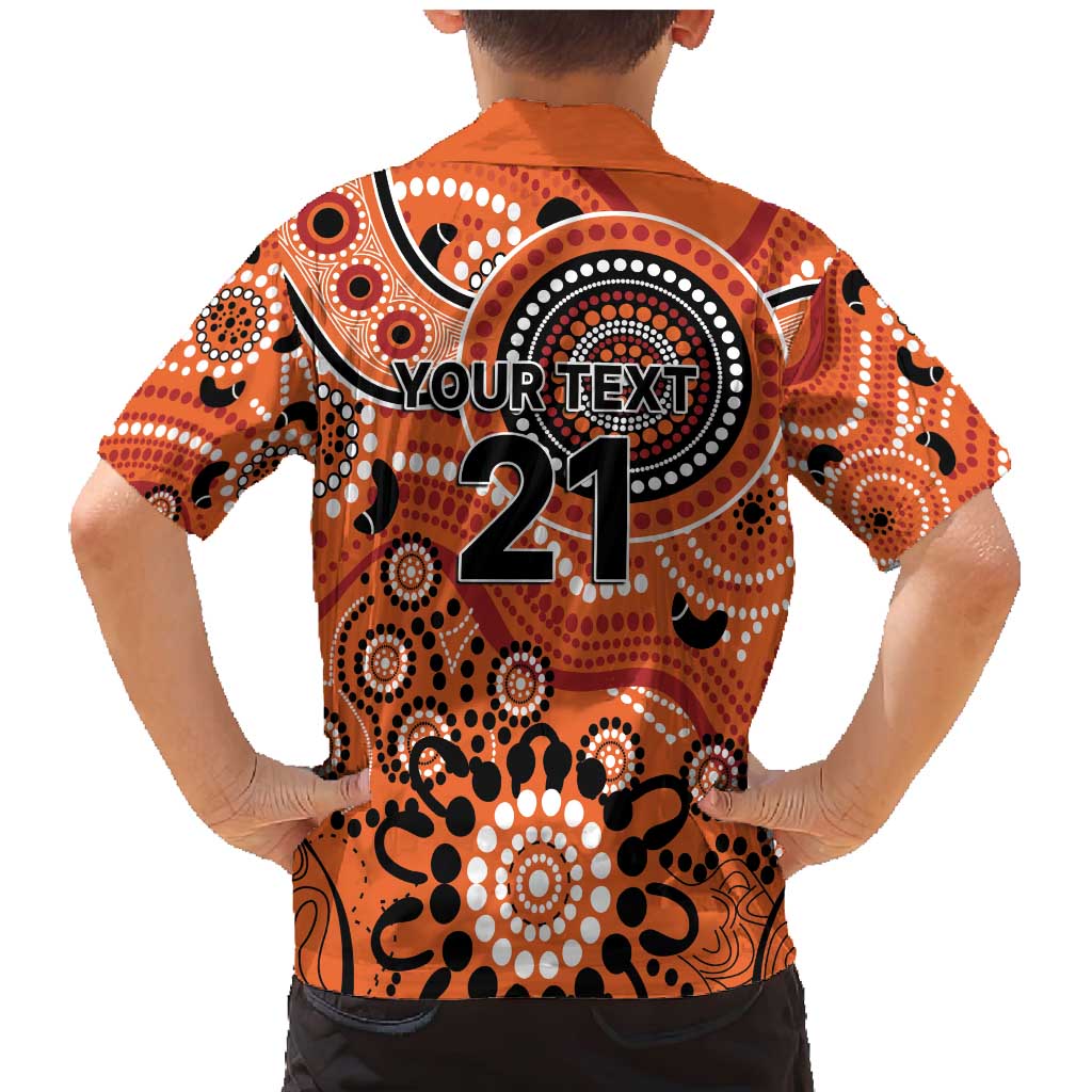 Scorchers Cricket Custom Family Matching Mermaid Dress and Hawaiian Shirt Australian Aboriginal