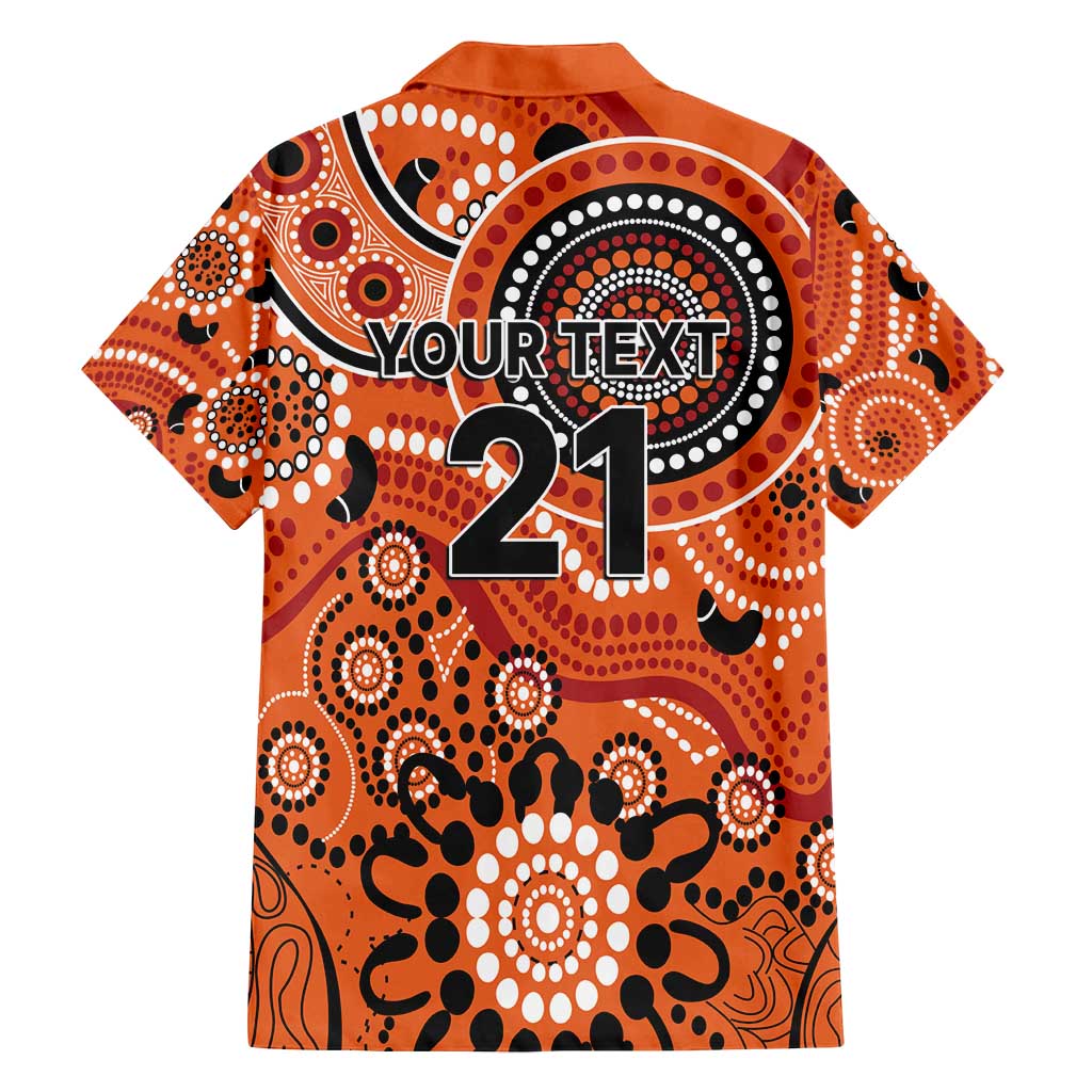 Scorchers Cricket Custom Family Matching Tank Maxi Dress and Hawaiian Shirt Australian Aboriginal