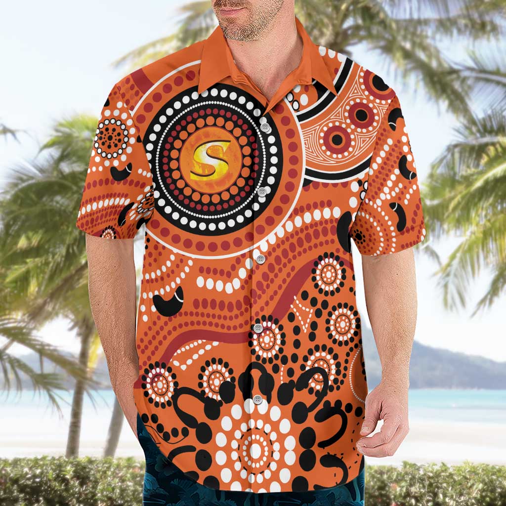 Scorchers Cricket Custom Hawaiian Shirt Australian Aboriginal