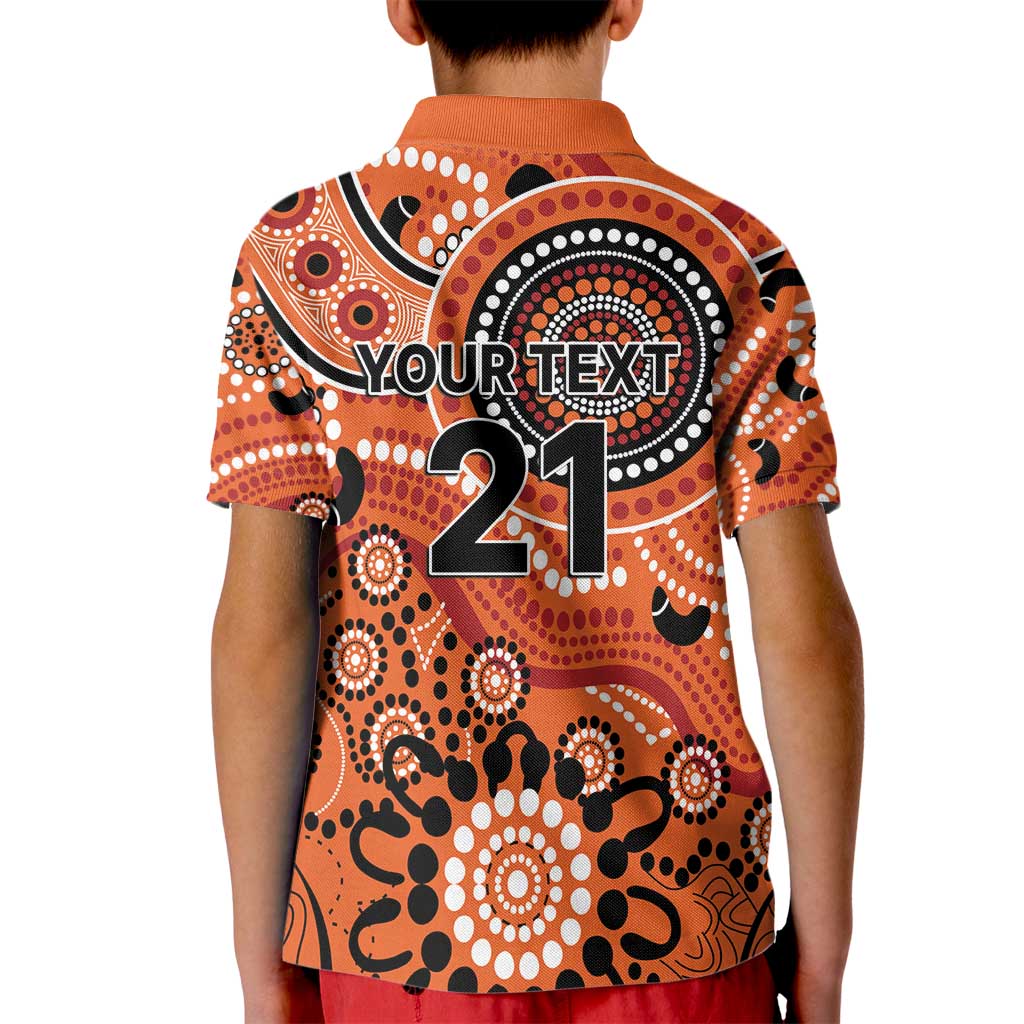 Scorchers Cricket Custom Kid Polo Shirt Australian Aboriginal