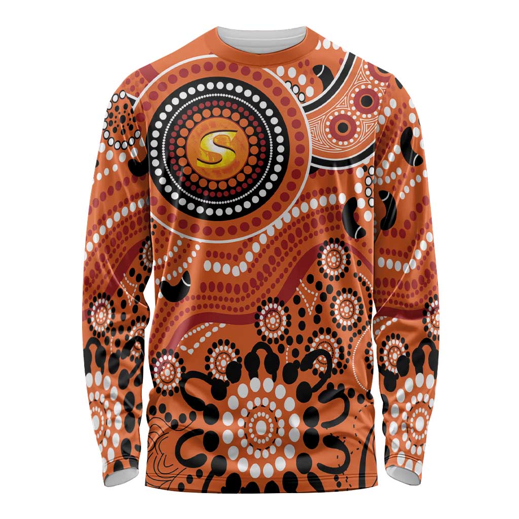 Scorchers Cricket Custom Long Sleeve Shirt Australian Aboriginal